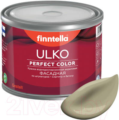 Краска Finntella Ulko Wai / F-05-1-3-FL023 (2.7л, серо-зеленый)