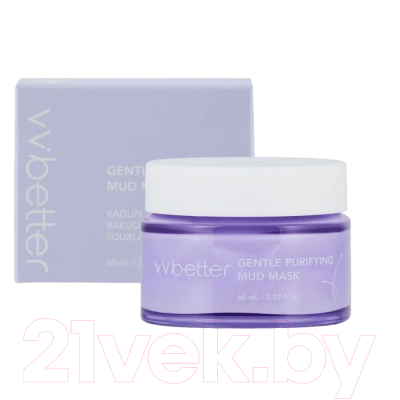 Маска для лица кремовая VVbetter Gentle Purifying Mud Mask (60мл)