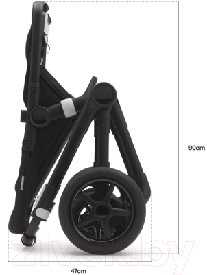 Детская универсальная коляска Bugaboo Fox 3 2 в 1 (Black/Grey Melange)