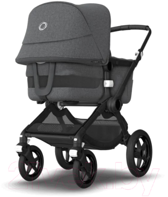 Детская универсальная коляска Bugaboo Fox 3 2 в 1 (Black/Grey Melange)