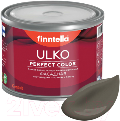 Краска Finntella Ulko Taupe / F-05-1-3-FL079 (2.7л, серо-коричневый)