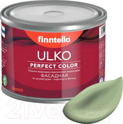 Краска Finntella Ulko Sypressi / F-05-1-3-FL026 (2.7л, светло-зеленый)