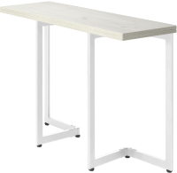Обеденный стол Millwood Арлен 2 38-76x120x76 (дуб белый Craft/металл белый) - 
