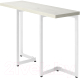 Обеденный стол Millwood Арлен 2 38-76x120x76 (дуб белый Craft/металл белый) - 