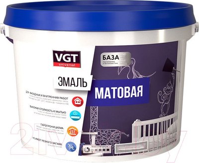 

Эмаль, ВД-АК-1179 Универсальная Матовая