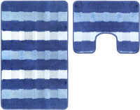 Набор ковриков для ванной и туалета Maximus 8353 2582 50x80/40x50 (темно-синий) - 