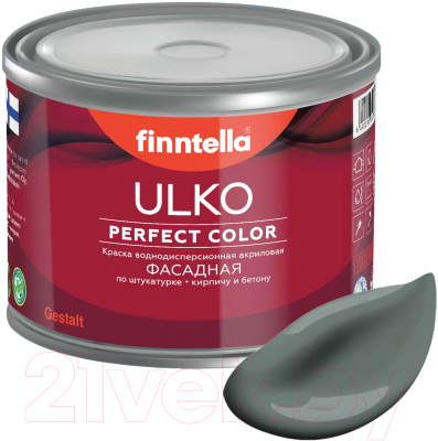 Краска Finntella Ulko Salvia / F-05-1-3-FL051 (2.7л, серо-зеленый)
