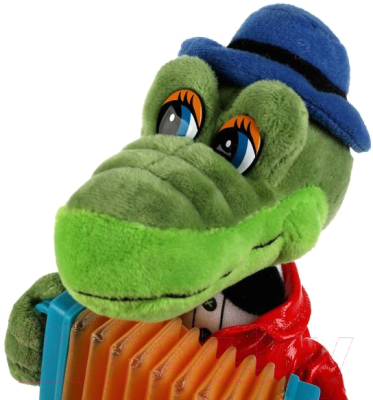 Мягкая игрушка Мульти-пульти Крокодил Гена с аккордеоном / V40652-21M