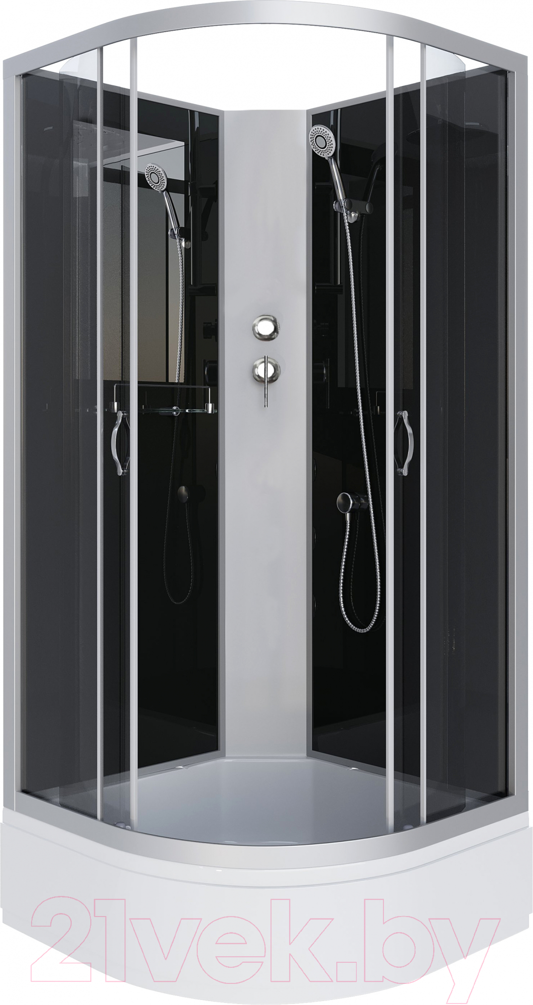 Душевая кабина Niagara NG-3502-14BK 100x100 (тонированное стекло)