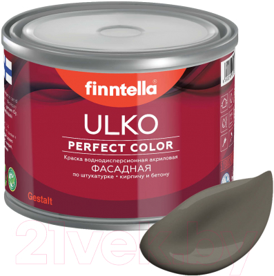 Краска Finntella Ulko Mutteri / F-05-1-9-FL073 (9л, коричневый)