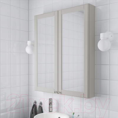 Шкаф с зеркалом для ванной Ikea Годморгон 203.992.25