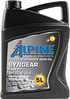 Трансмиссионное масло ALPINE Syngear 75W90 / 0100742 (5л) - 