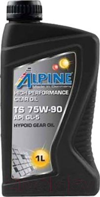 Трансмиссионное масло ALPINE Gear Oil TS 75W90 GL-5 / 0101501 (1л)