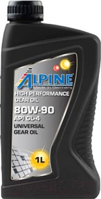 Трансмиссионное масло ALPINE Gear Oil 80W90 GL-4 / 0100681 (1л)