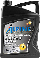 Трансмиссионное масло ALPINE Gear Oil 80W90 GL-4 / 0100682 (5л) - 