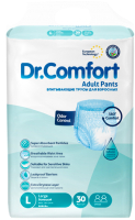 Трусы впитывающие для взрослых Dr. Comfort Adult Pant Jumbo pack Large (30шт) - 