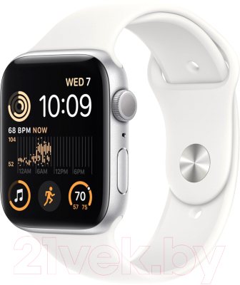 Умные часы Apple Watch SE 2 GPS 44mm (серебристый/ремешок M/L)
