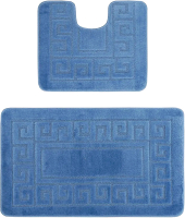 Набор ковриков для ванной и туалета Maximus Ethnic 2545 (60x100/50x60, сине-голубой) - 