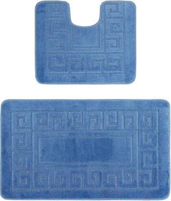 Набор ковриков для ванной и туалета Maximus Ethnic 2545 (60x100/50x60, сине-голубой)
