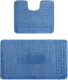 Набор ковриков для ванной и туалета Maximus Ethnic 2545 (60x100/50x60, сине-голубой) - 