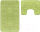 Набор ковриков для ванной и туалета Maximus Ethnic 2550 (60x100/50x60, лаймово-зеленый) - 