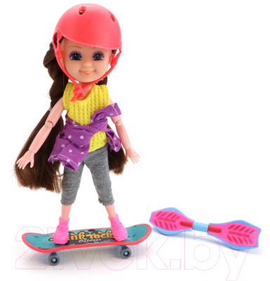 Кукла с аксессуарами ND Play Нина на прогулке, скейт / TY865424B