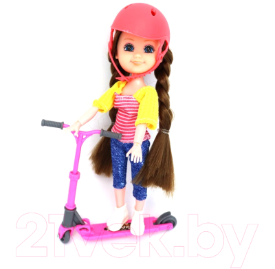 Кукла с аксессуарами ND Play Нина на прогулке, самокат / TY865424C