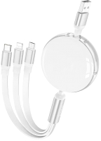 

Кабель, X78 3в1 Lightning+Micro+Type-C