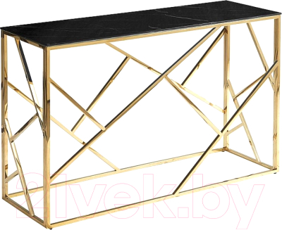 Консольный столик Signal Escada C II (эффект черного мрамора/золото)