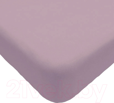 Простыня Luxsonia Трикотаж на резинке 200x200 / Мр0010-37 (лиловый)