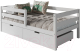 Односпальная кровать детская WoodMoon Мунни 1 90x200 / М-1Я - 