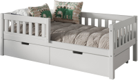 Односпальная кровать детская WoodMoon Мунни 5 90x200 / М-5Я - 