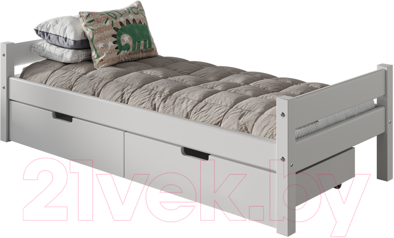 Односпальная кровать детская WoodMoon Мунни 6 90x200 / М-6Я