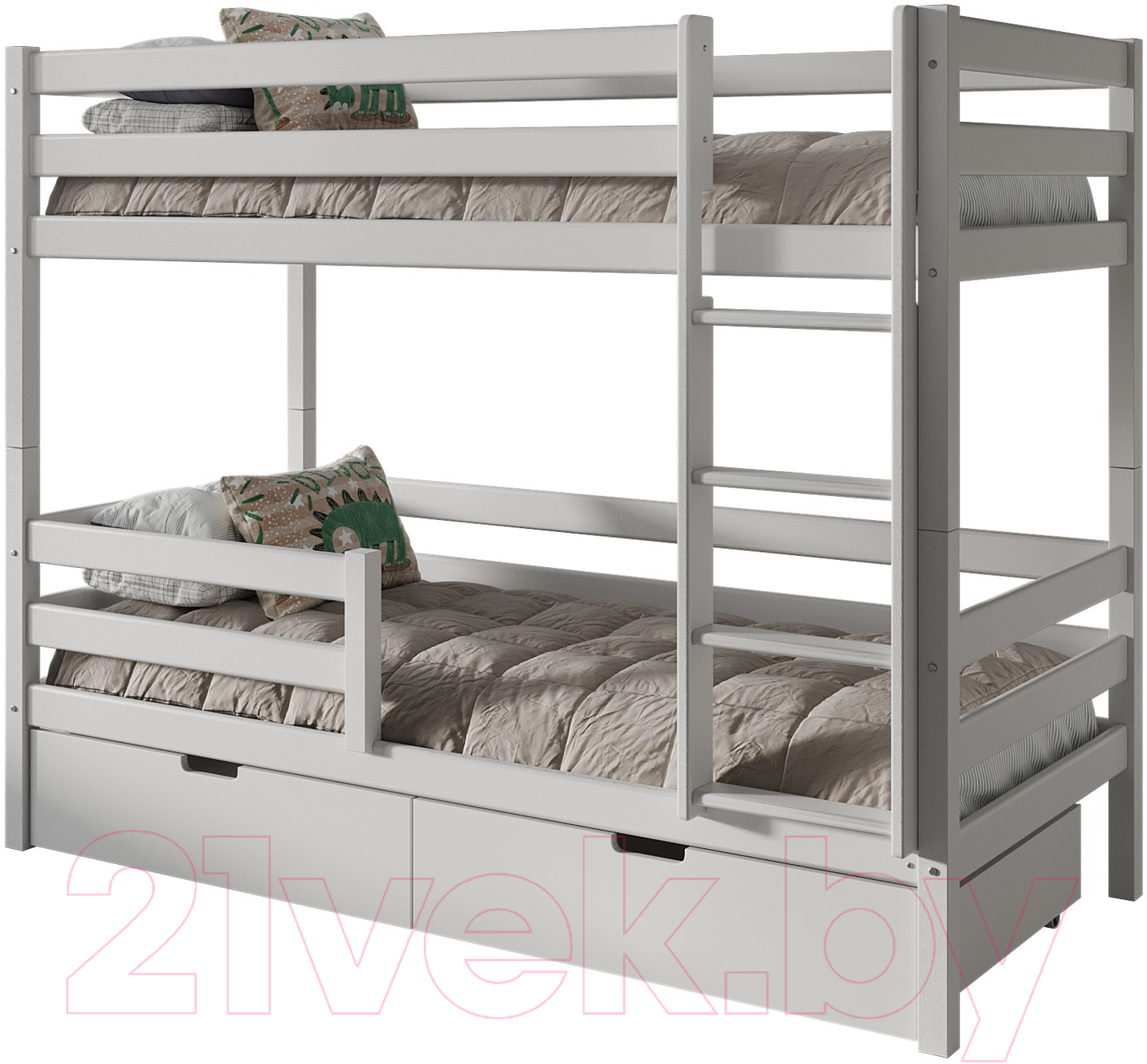 Двухъярусная кровать детская WoodMoon ВудМун 1 90x200 / ВМ-1Я
