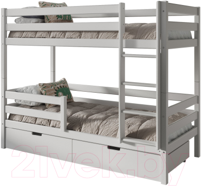 Двухъярусная кровать детская WoodMoon ВудМун 1 90x200 / ВМ-1Я