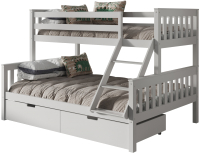 Двухъярусная кровать детская WoodMoon ВудМун 4 / ВМ-4Я (900x2000) - 