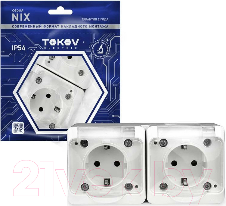 Розетка Tokov Electric TKE-NX-R2Z-C01T-IP54 — фото 2