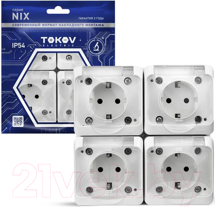Розетка Tokov Electric TKE-NX-R4Z-C01T-IP54 — фото 2