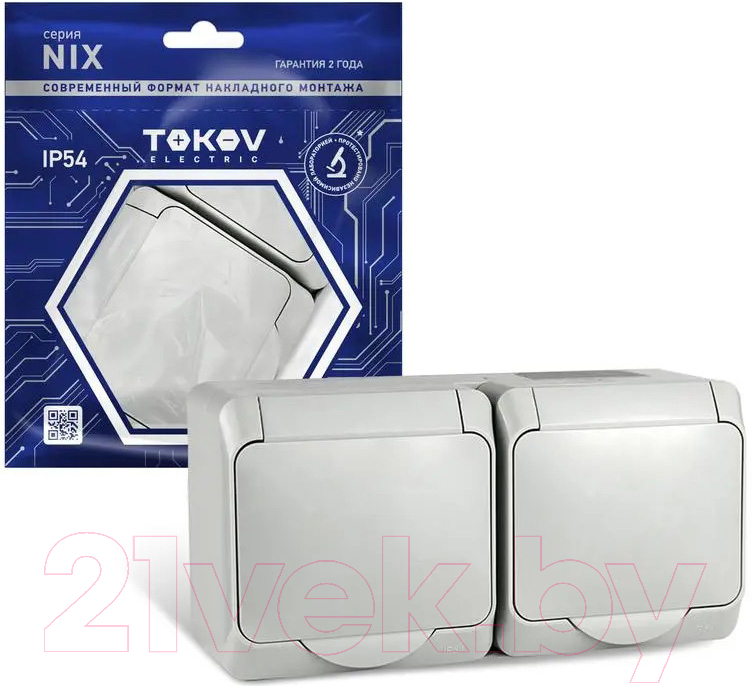 Розетка Tokov Electric TKE-NX-R2Z-C06-IP54 — фото 2