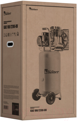 Воздушный компрессор Kolner KAC 100/2200-BV (кн100-2200-бв)