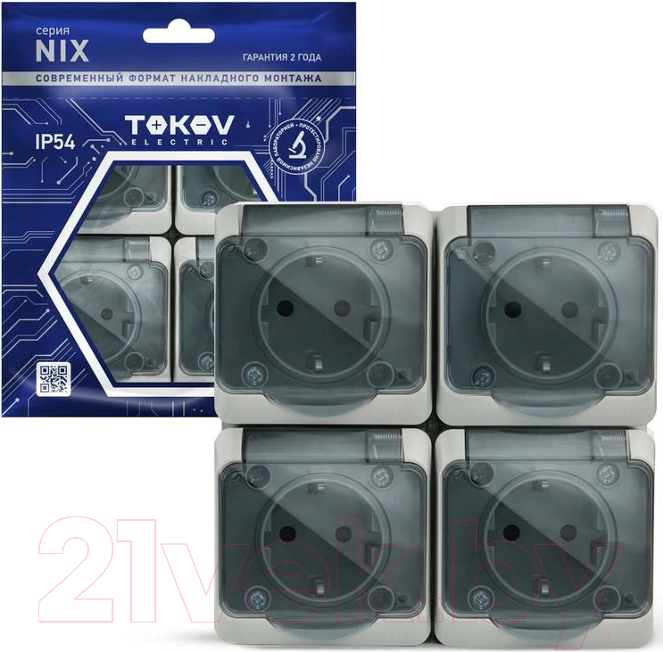 Розетка Tokov Electric TKE-NX-R4Z-C06T-IP54 — фото 2