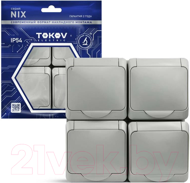 Розетка Tokov Electric TKE-NX-R4Z-C06-IP54 — фото 2