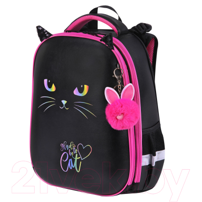 Школьный рюкзак Brauberg Shiny. Glad To Be Cat / 271382