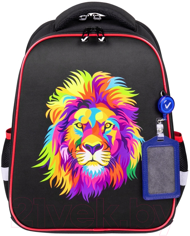 Школьный рюкзак Brauberg Fit. Colorful Lion / 270618