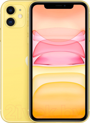 Смартфон Apple iPhone 11 64GB / 2QMWLW2 восстановленный Breezy Грейд A+(Q) (желтый)