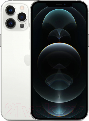 Смартфон восстановленный Apple iPhone 12 Pro Max 256GB Flip Грейд B (серебристый)