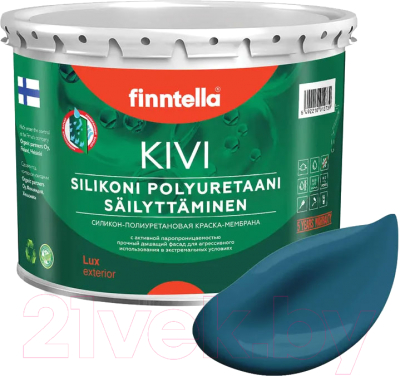 Краска Finntella Kivi Myrsky / F-11-1-3-FL011 (2.7л, бирюзовый)