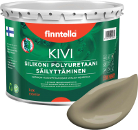 Краска Finntella Kivi Ruskea Khaki / F-11-1-3-FL086 (2.7л, коричневый хаки) - 