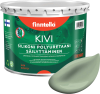 Краска Finntella Kivi Pastellivihrea / F-11-1-3-FL042 (2.7л, светло-зеленый хаки) - 