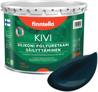 Краска Finntella Kivi Ukonilma / F-11-1-3-FL008 (2.7л, темно-сине-зеленый) - 